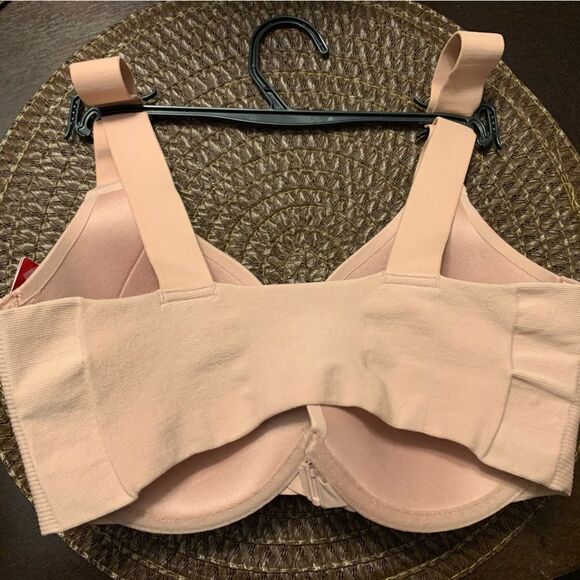 Spanx Underwire Bra Front Close Brallelujah Full Coverage 30011R Rose 32D NEW - Picture 4 of 7
